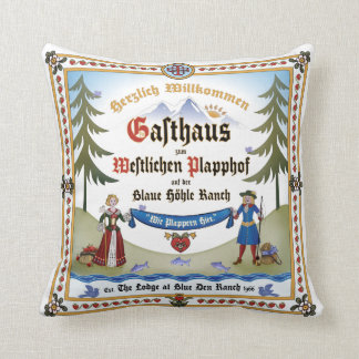 Throw Pillow ~ Lodge Signage