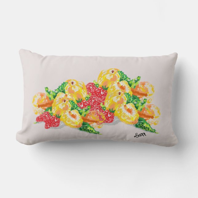Throw Pillow : Love Of Fruits (Front)