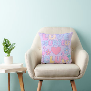 Throw Pillow - Love Yourself Club - Gifts