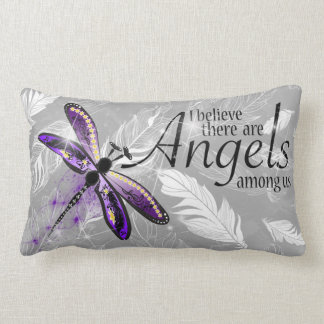 Throw Pillow, Lumbar Pillow 13" x 21" Dragonfly