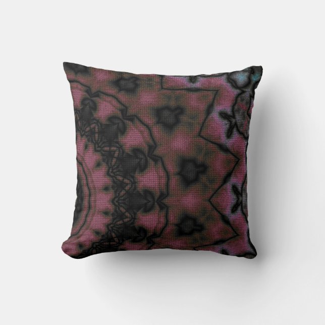 Throw Pillow Mandala round pattern kaleidoscope re (Front)