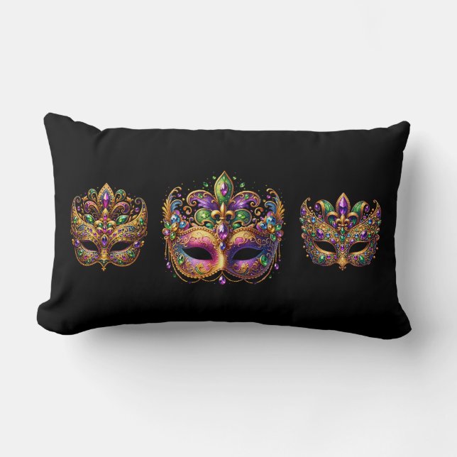 Throw Pillow Mardi Gras (Front)