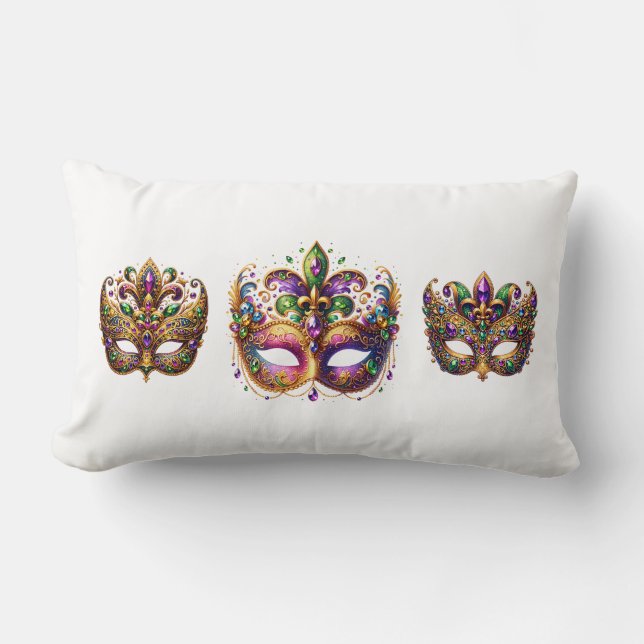 Throw Pillow Mardi Gras (Front)