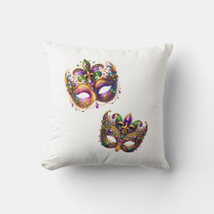 Throw Pillow Mardi Gras