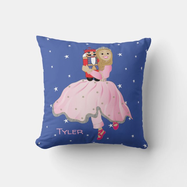 Throw Pillow Merry Christmas Nutcracker Ballet (Front)