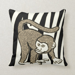 Throw Pillow Monkey