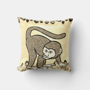 Throw Pillow Monkey