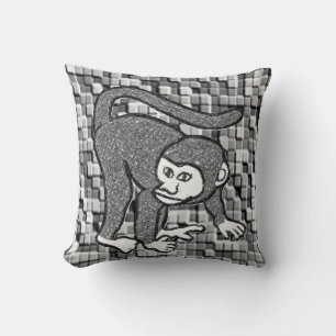 Throw Pillow Monkey