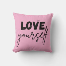 throw pillow | motivational | love yourself