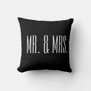 Throw Pillow Mr. & Mrs.