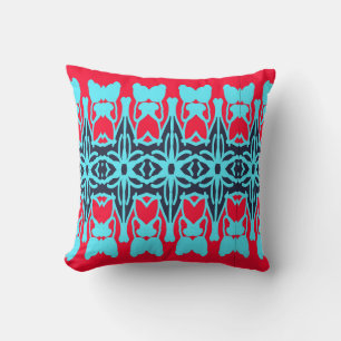 Throw Pillow, Multi colour fabric print design Cushion