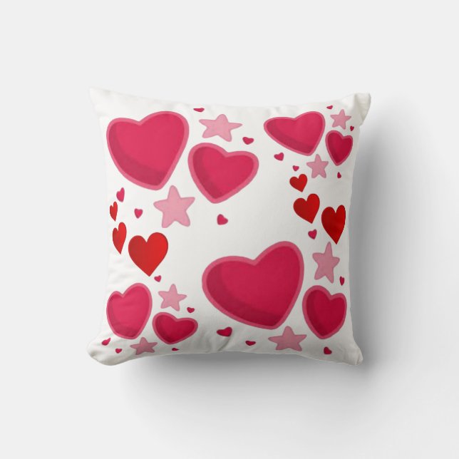 Throw Pillow multi happy  (Front)