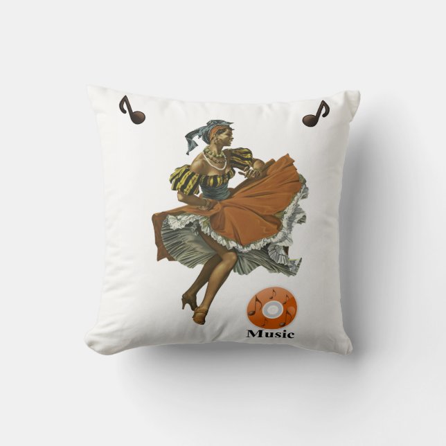 Throw Pillow Music (Front)