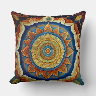 Throw pillow Native American design