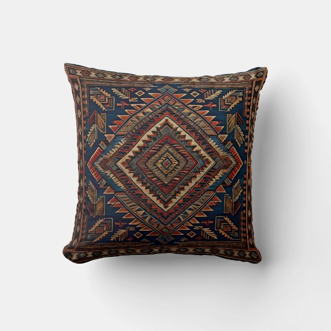 Throw Pillow native American  design  (Front)