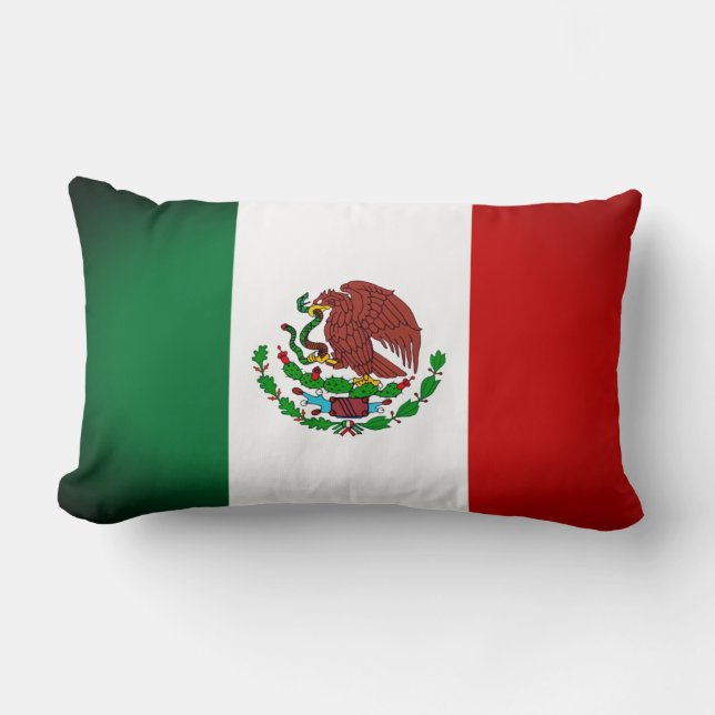 Throw Pillow of Mexican Flag (Front)