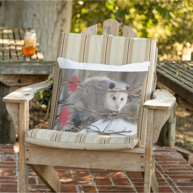 Throw Pillow Opossum Nature (Chair)