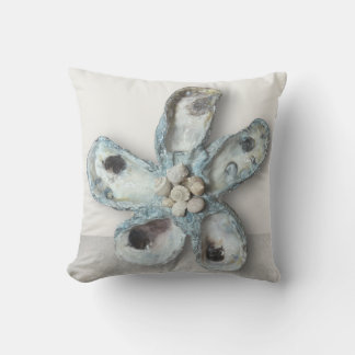 Throw Pillow Oyster Starfish Wannabe1 Blues