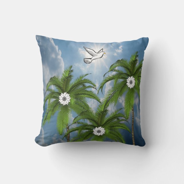 Throw Pillow Palm Tree (Front)