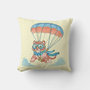 Throw Pillow Parachute Tiger