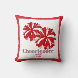 Throw Pillow Personalized Cheer Poms 