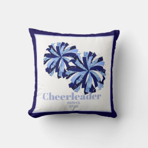 Throw Pillow Personalized Cheer Poms