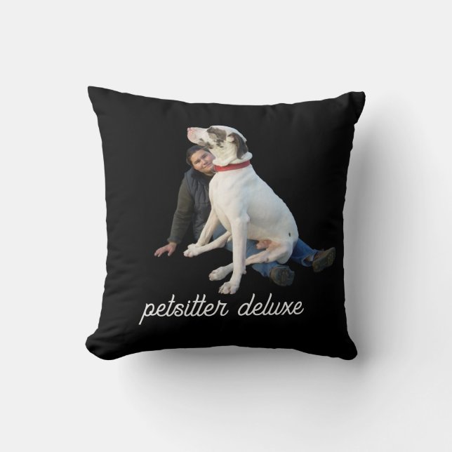 Throw Pillow Pet Sitter (Front)