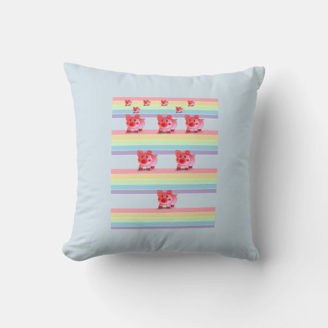 Throw Pillow Pig (Front)