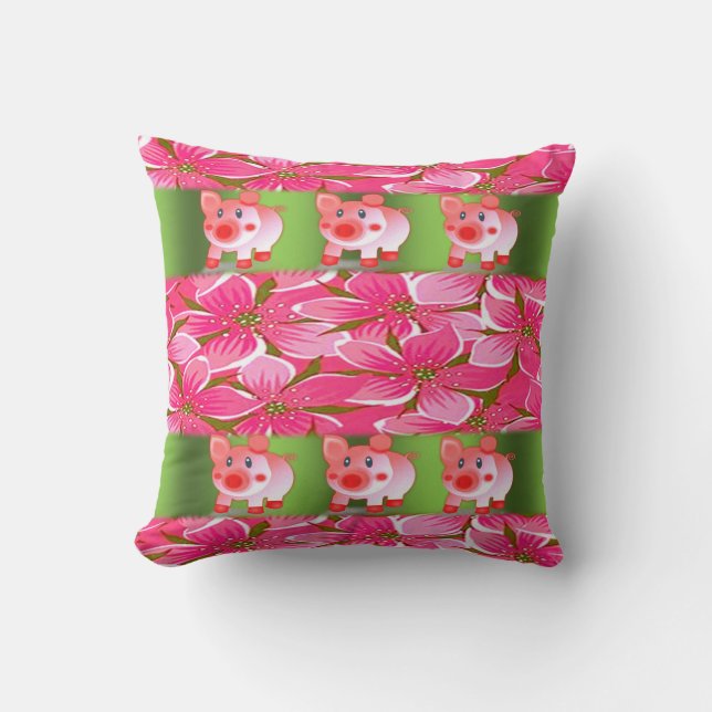 Throw Pillow Pig (Front)