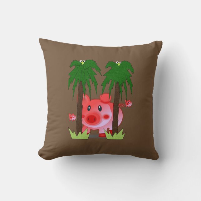 Throw Pillow Pig (Front)