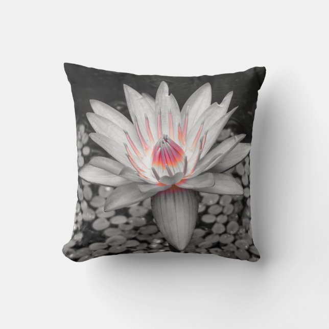 Throw Pillow Pink Lily (Front)