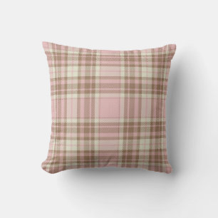 Throw Pillow Pink Plaid