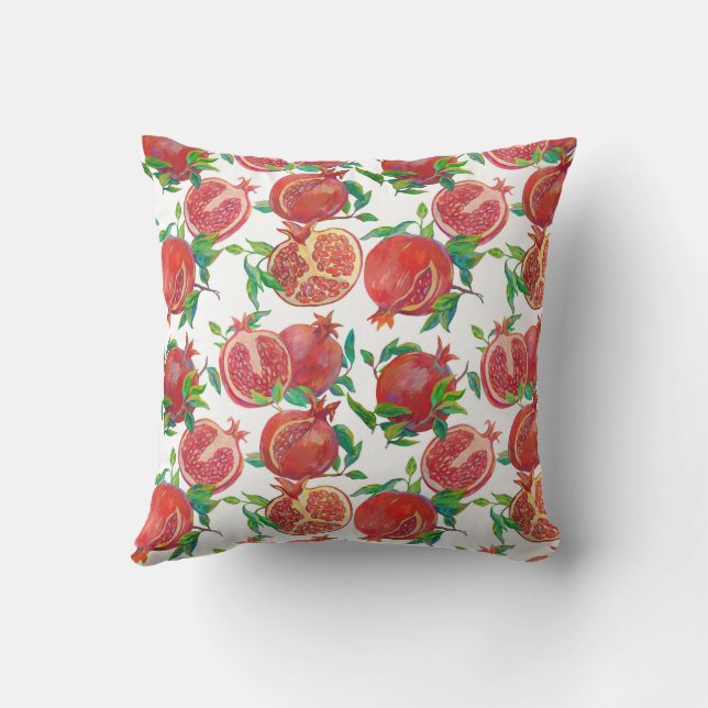 Throw Pillow Pomegranate (Back)