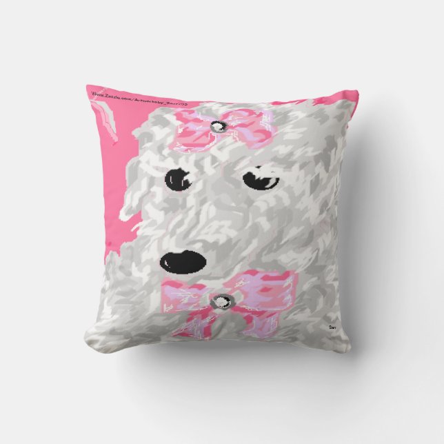 Throw Pillow / Poodle (Front)