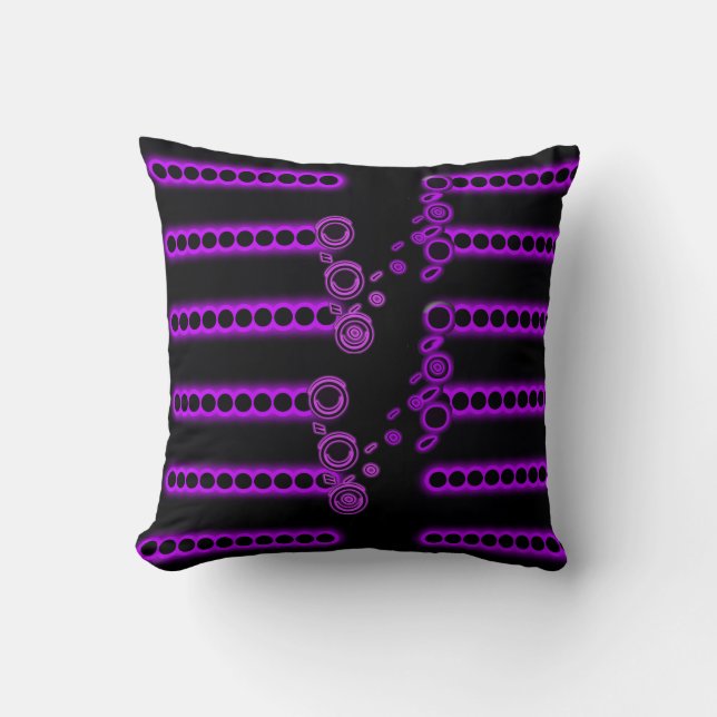 Throw Pillow Purple motif  (Front)