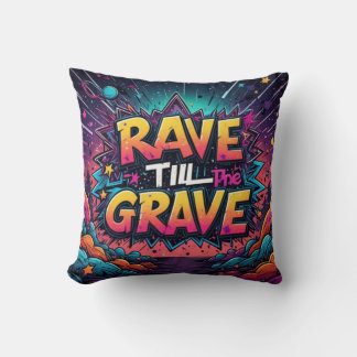 Throw Pillow Rave 