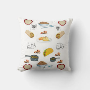 Throw Pillow Rice and Bean