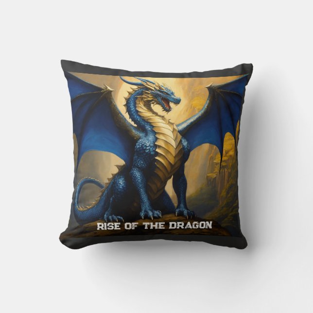 Throw Pillow Rise of The Dragon (Front)