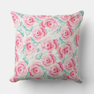 Throw Pillow Roses 