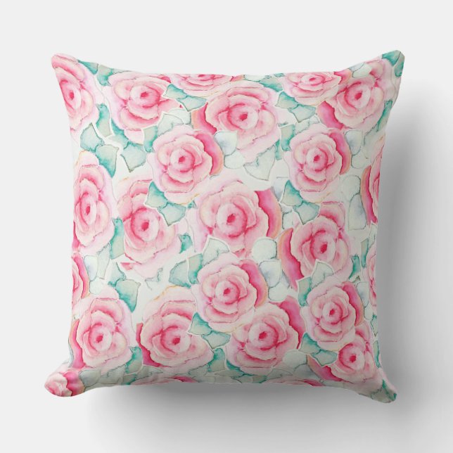 Throw Pillow Roses  (Front)