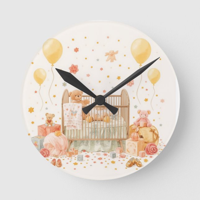 Throw Pillow Round Clock (Front)
