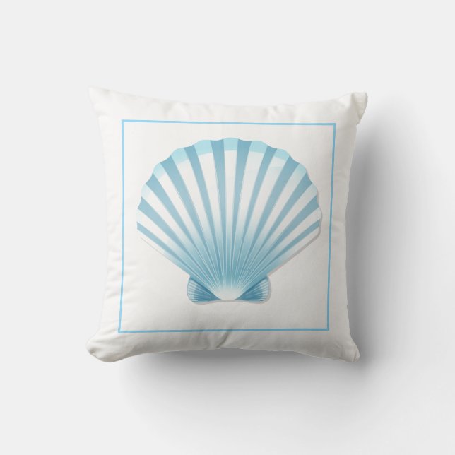 Throw Pillow-Sea Shell Cushion (Front)