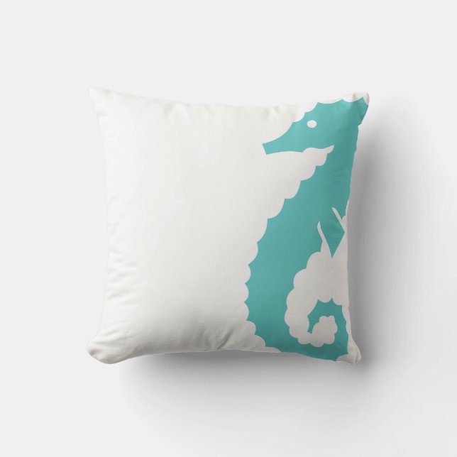 Throw Pillow Seahorse (Front)