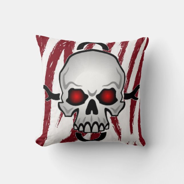 Throw Pillow Skulls (Front)