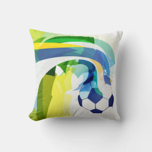 Throw Pillow-Soccer Cushion