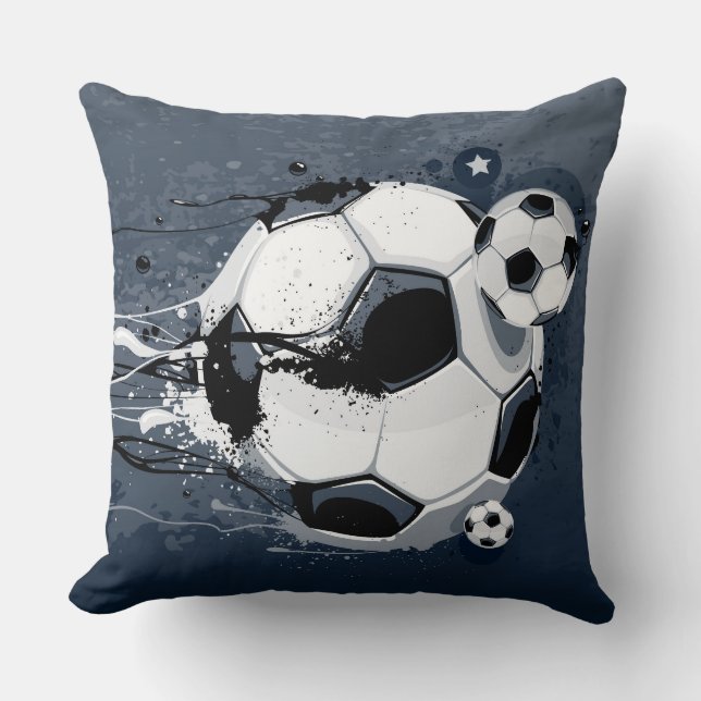 Throw Pillow-Soccer Cushion (Front)