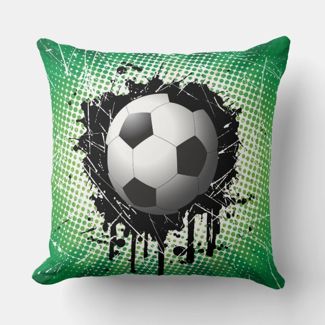 Throw Pillow-Soccer Cushion (Front)