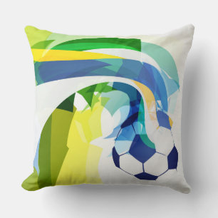 Throw Pillow-Soccer Cushion