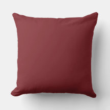 Throw Pillow Solid Burgundy OP1014