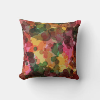 Throw Pillow, Spring Flowers Watercolor Cushion